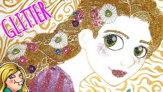 ✨ Rapunzel GLITTER CHALLENGE ✨ Collab w Sea Lemon [upl. by Napoleon]