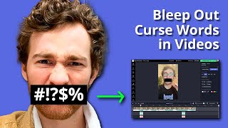 How to Bleep Out Curse Words in Videos Online [upl. by Ibby]