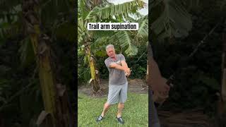 Trail arm supination for great golf [upl. by Rajiv]