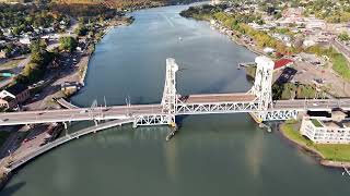 Fall Colors in Houghton amp Hancock MI and Portage Lake Lift Bridge [upl. by Chip]