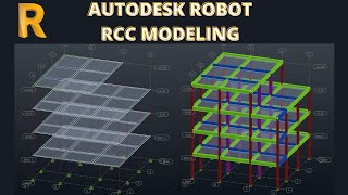 Robot structural analysis 3D Modeling of RCC building [upl. by Sualohcin]