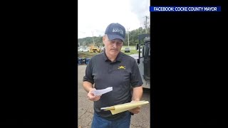 Cocke County mayor shares update as recovery efforts continue in Helene aftermath [upl. by Hanover]