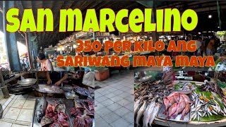 San Marcelino Zambales Market adventure  Nakabili ako ng buong Bakalaw [upl. by Adlecirg]