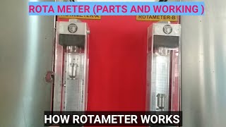 ROTAMETER WORKING  HOW TO WORK ROTA METER  CUNSTRATION DETAIL OF ROTA METER  ROTA METER [upl. by Baniez]