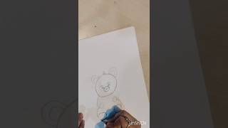 Teddy bear 🧸 drawing shortvideo reels [upl. by Droc]