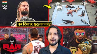 Tod Daali Ring Break🔥 Seth Rollins RETURNS  WWE Raw Highlights 2024 [upl. by Ahsekam]