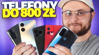 NAJLEPSZE SMARTFONY DO 800ZŁ 2023 📱 TOP5  TANIE TELEFONY [upl. by Adnarem]