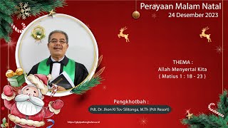 Ibadah Perayaan Malam Natal Minggu 24122023 Malam GKPI PADANG BULAN PAMEN  MEDAN [upl. by Anirual]