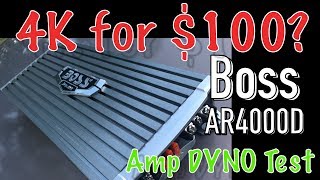 Whos the Boss AR4000D 4k MAX Amp Dyno Test [upl. by Htilil]