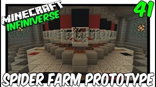 How To Build A Spider Spawner Farm 41 Minecraft Bedrock Edition Infiniverse [upl. by Itak]