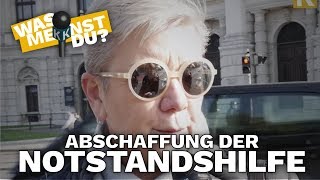 Was denken die Menschen über die Abschaffung der Notstandshilfe [upl. by Robinett]