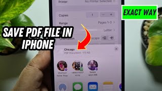 How to Save Pdf File in iPhone  Easy Way [upl. by Colby]