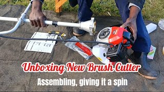 Unboxing and Starting the Engine of the RBC4300 Brush Cutter [upl. by Adnotal]