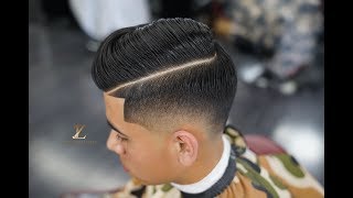 The Perfect Combover  Low Fade  Hard part tutorial [upl. by Lib]