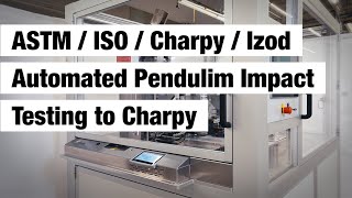 Robotic Testing System for Pendulum Impact Tests to Charpy Izod ISO and ASTM 80 to 150 °C [upl. by Oiramat]