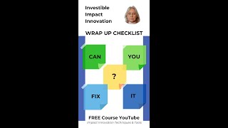 Ultimate Checklist for Investible Impact Innovations [upl. by Ressan]