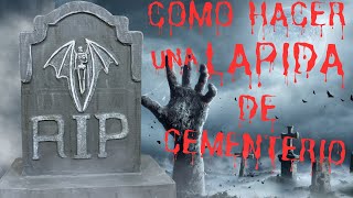 Decoración para Halloween Lapida de cementerio [upl. by Adnolahs]