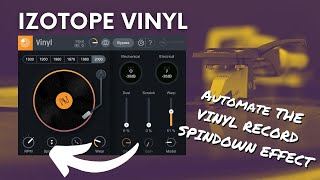 Izotope Vinyl  Automate a Vinyl Record Spindown Effect in Logic Pro X  FREE Lofi Plugin [upl. by Alamap]