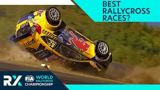 BEST of RALLYCROSS World RX crashes epic overtakes roll overs spins and more [upl. by Atreb695]