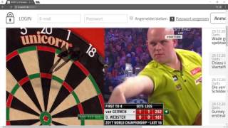 Dart WM 2017 Van Gerwen vs D Webster [upl. by Rodger556]