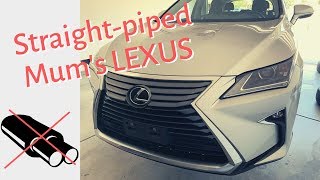 StraightPipe Mums 2017 LEXUS RX350 [upl. by Alaaj970]