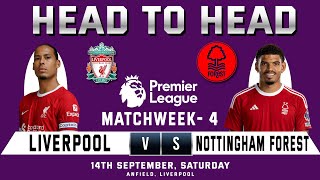 LIVERPOOL vs NOTTINGHAM FOREST  Prediction amp Head to Head Stats  Matchweek 4  LIV vs NFO  EPL [upl. by Enytsirk870]