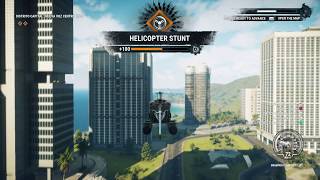 Just Cause 4  Nueva Voz Centro Helicopter Stunt Pass through the ring in a Emsavion Float Heli [upl. by Eibbor989]