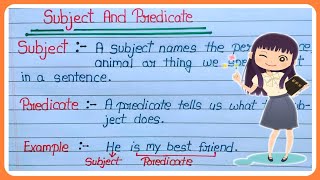 Subject And PredicateSubject and Predicate english grammarSubjectPredicateData Education [upl. by Brinna913]