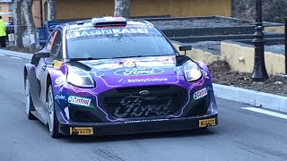 WRC RALLYE MONTE CARLO 2022  LOEB  OGIER Hybrid Rally1 car HD [upl. by Card153]