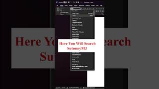 Select SutonnyMJ font In MS Word With Keyboard Shortcut😲shorts windows tutorial [upl. by Pelpel100]