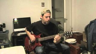 Slow Blues In A Ibanez Electric Through Pignose 7100 Amp [upl. by Asilrak70]