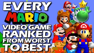 Every Mario Game Ranked From WORST To BEST [upl. by Saiasi883]