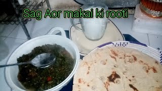 saag ke mosam mai mx sag Aor makai ka rote Garailo cooking pushto Chanel 🏕️😋 [upl. by Demetra586]