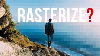 What is Rasterize in Photoshop Difference Between Raster Vector and Smart Objects [upl. by Ettezoj]