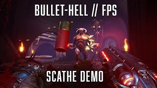 SCATHE Gameplay Epic Quality  Bullethell Classic Gory FPS [upl. by Aremus]