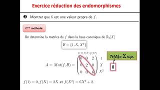 Exercice réduction des endomorphismes avec les polynômes  endomorphisme diagonalisable [upl. by Nayrda]