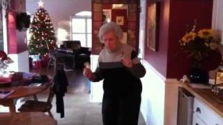 My 94 yr Old Grandma Dancing to Dubstep on Christmas [upl. by Dyolf]