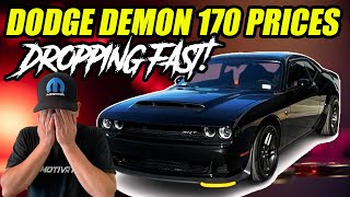 DODGE DEMON 170 PRICES FALLING ALREADY DEALERS AND FLIPPERS STUCK [upl. by Koah]