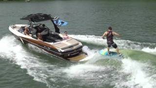 Malibu 25 LSV Surf Review Wakeboarding [upl. by Pickering556]