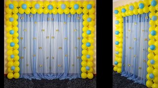 Birthday decoration ideas at home birthday decoration balloon decoration ideas [upl. by Schifra]