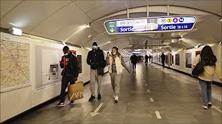 Métro Châtelet Correspondance  Paris underground [upl. by Selry]