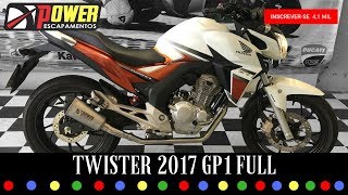 HONDA TWISTER 2017  ESCAPAMENTO POWER GP1 FULL [upl. by Robaina]