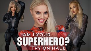 Cosplay Bodysuit Try On Haul  Dive into the World of Superheroes with 5 Stunning Bodysuits [upl. by Neirb992]