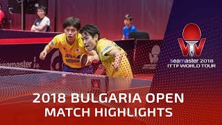 Masataka MorizonoYuya Oshima vs Paul DrinkhallLiam Pitchford  2018 Bulgaria Open Highlights 12 [upl. by Oballa]