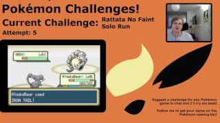 Rattata Solo Run Death Reel  Pokémon Challenges Stream Highlights [upl. by Ahsirak]