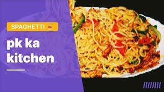 spicy chicken spaghetti🍝 recipe by pkkakitchen  special spaghetti recipe with saucespkkakitchen [upl. by Moth]