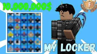 MY UPDATED INSANE FORTBLOX LOCKER TOUR NOVEMBER 2024 [upl. by Frame]