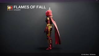 HOW TO GET FLAMES OF FALL SHADER  DESTINY 2 [upl. by Anawat]