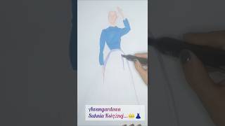 Awangardowa suknia Księżniczki👑👗drawing art sketch artprocess painting fashion artist grace [upl. by Angil737]