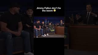 Jimmy Fallon does not like the boom 💀funny fyp viral jimmyfallon tonightshow [upl. by Ardnot633]